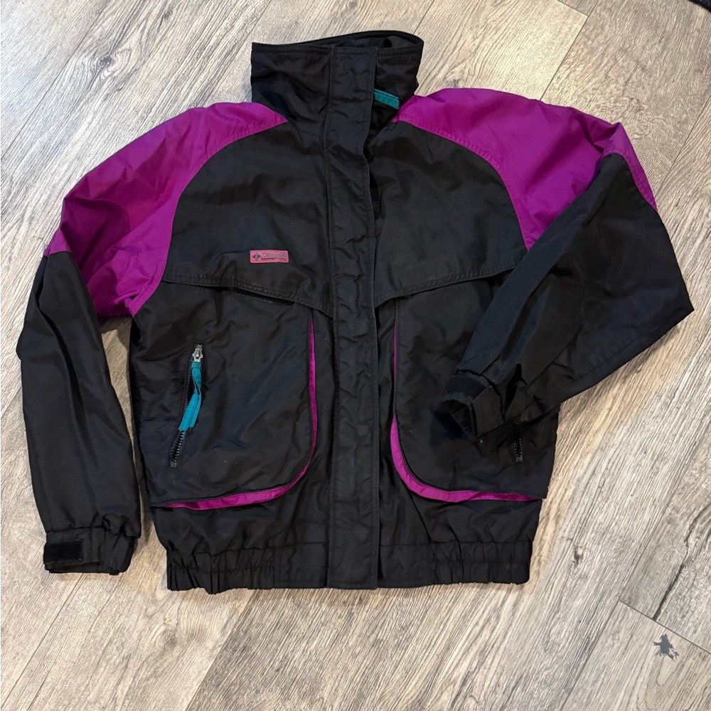 Vintage Columbia Radial Sleeve Women's Ski Jacket Size M Powder Keg 3 In 1